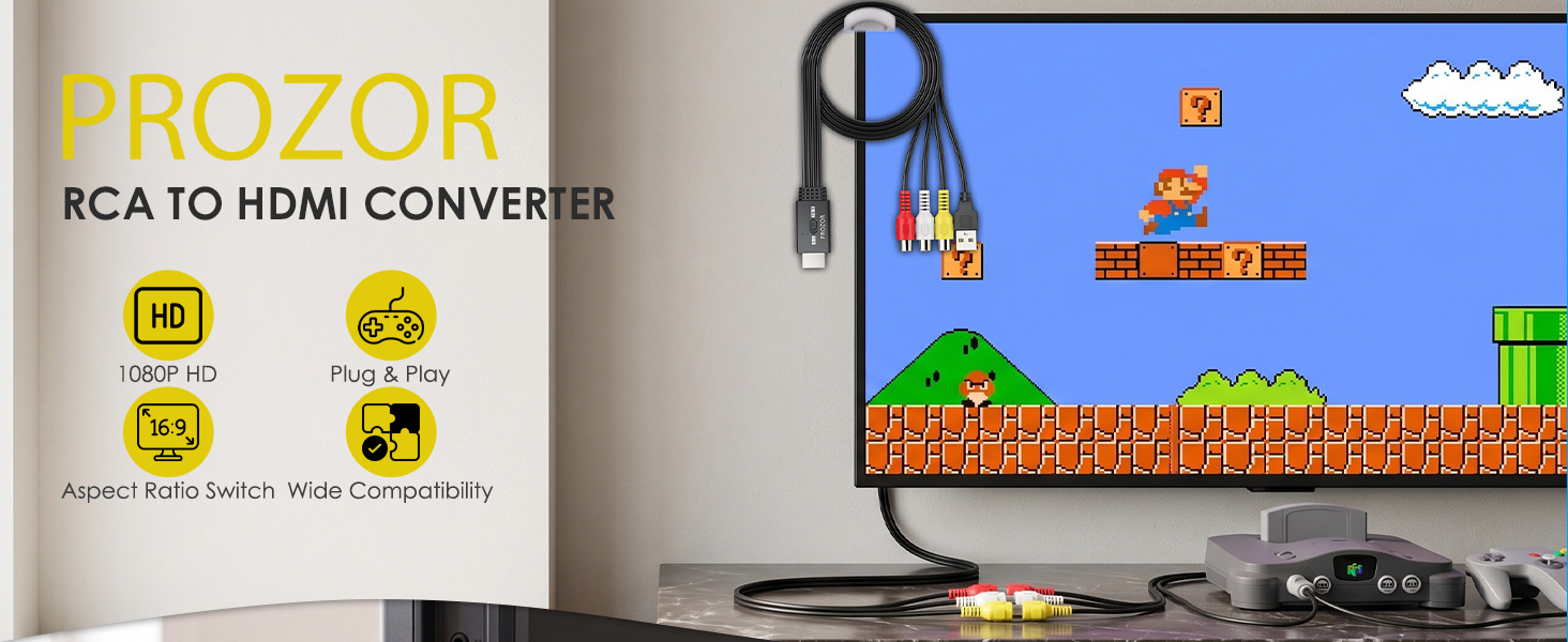 rca to hdmi converter composite to hdmi av to hdmi converter av adapter to hdmi red yellow white
