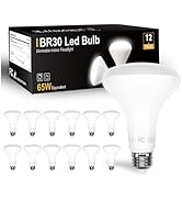 DAYBETTER 12Pack BR30 LED Light Bulbs Indoor Flood Light 65W Equivalent, Daylight White 5000K, Di...