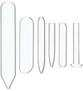 BENECREAT 6 Styles Acrylic Bezel Pushers, Clear Jewelry Bezel Template for Gemstones, Cabochons H...