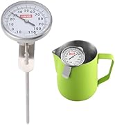 Milk Thermometer for Steaming Milk - Pot Thermometer for Yogurt, Coffee Cheese Making Supplies wi...