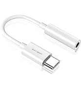 MAS CARNEY USB Type C to 3.5mm Female Aux Adapter, HiFi Audio Headphones Jack, Compatible with Hu...