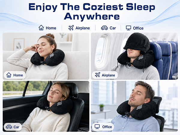 Inflatable Neck Pillow for Traveling