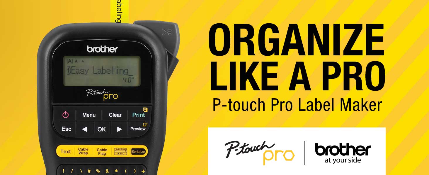 Organize like a pro with Brother P-touch Pro Label Maker