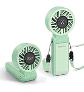 Miniso Handheld Portable High-speed fan,Foldable Design,Rechargeable Personal Fan with 120 High S...