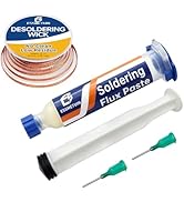 Desoldering Wick and Flux Paste for Electronics Repair, No Clean Flux, Solder Removal Kit