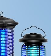 AMUFER Bug Zapper for Outdoor &amp; Indoor, Upgraded 18w Exclusive Blue Violet Lamp, 100% Improvement...