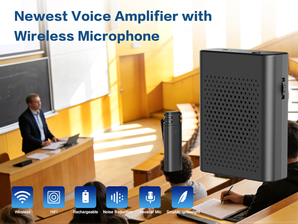 Voice Amplifier with Wireless Microphone