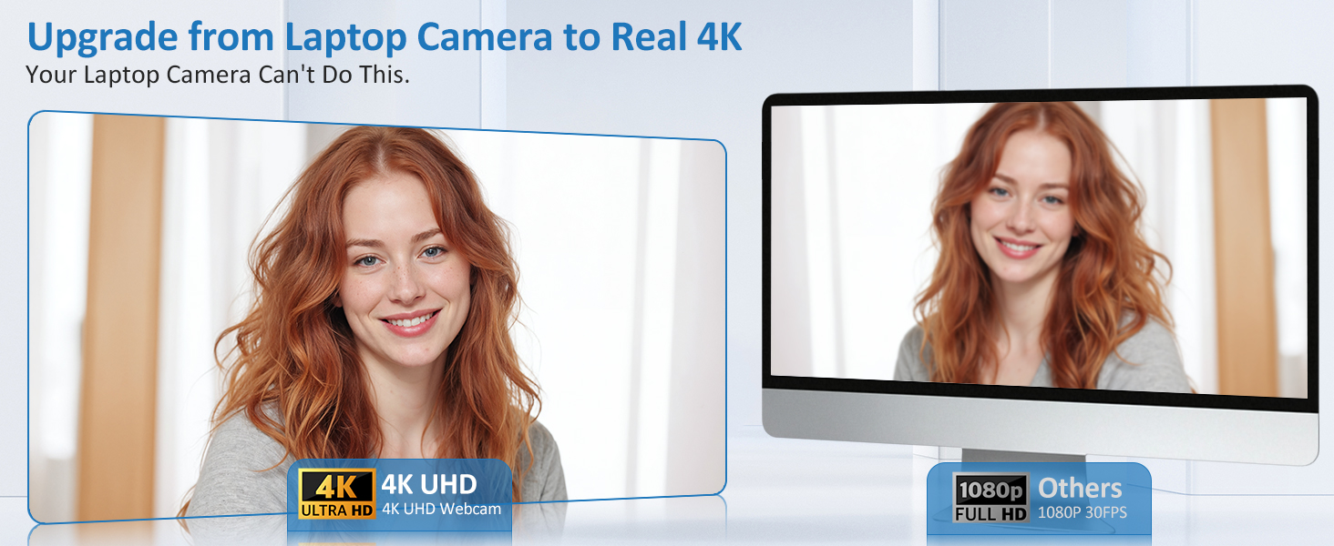 Sequence showing video conferencing or webcam interface displays with varying angles and layouts.