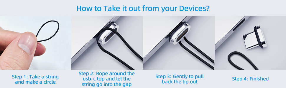 step 3 : gently back the tips