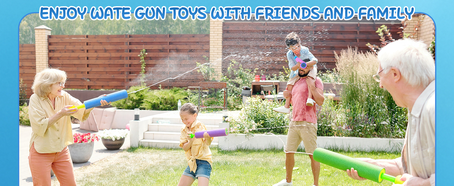water gun blaster super soaker toys foam bulk squirt guns pool toys for kids ages 4-8 8-12