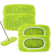 Unoutur Reusable Dry Sweeping Cloths Microfiber Wet Mop Pads Compatible with Swiffer Sweeper Mop ...