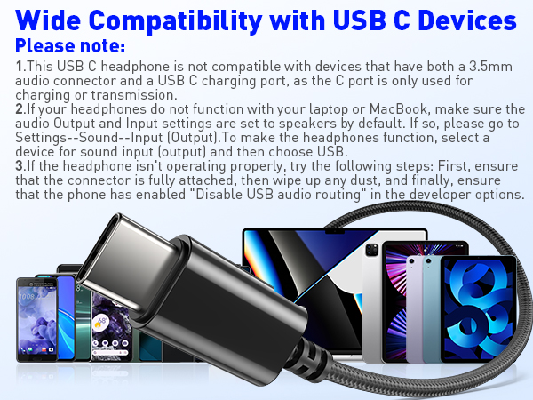 Quality Material USB C Earphones