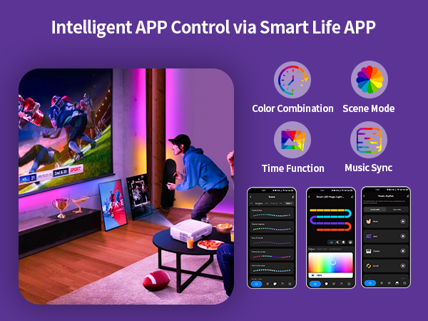 Smart Bluetooth LED Light for Bedroom