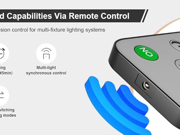 Under cabinet lighting remote control