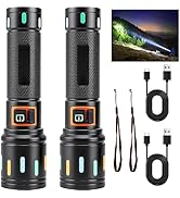 Ciwuzxs Super Bright Tactical Flashlight, LED Flashlights, High Powered 2000 Lumens with 3 Lighti...