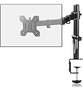 suptek Single LED LCD Monitor Desk Mount Heavy Duty Fully Adjustable Stand for 1 / One Screen up ...