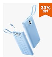 Portable Charger Blue 33% OFF