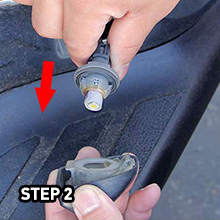 The full LED license plate light