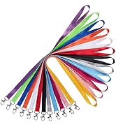 YOUOWO Lanyards 12 Pack Neck Office Lanyard 12 Colors White Blue Black Apple Green red Pink lanyards