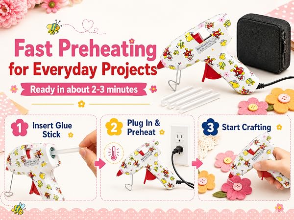 Mini Hot Glue Gun Kit for Everyday Crafts