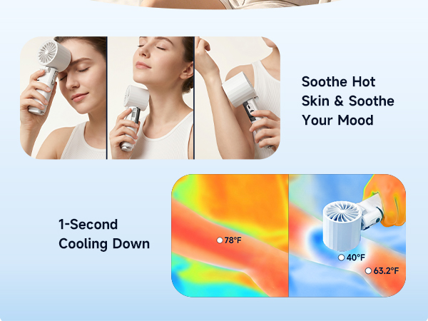 Ice Cooling Spot Rechargeable Fan