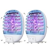 2 Pack Plug in Bug Zapper Indoor Flying Insect Trap, Electronic Mosquito Zapper Gnat Traps with L...