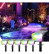 Linkind RGB Halloween Spotlights Outdoor - IP67 Waterproof 10 Lighting Modes Outdoor Color Changi...