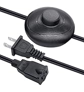 Twidec/Momentary Black Foot Pedal Push Switch Round Inline Lamp Light On-Off Control Foot Switch ...