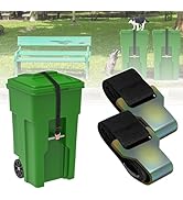 Wuno Shop 2 Pcs Trash Can Lid Lock for Raccoons, Bear Proof Garbage Can Locks for Animals, Strong...