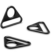 12Pack 1 Inch Triangle D Rings, Metal Triangle Buckles for Dog Tag Clip, Adjuster Purse Strap, Pa...