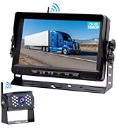 B-Qtech Wireless RV Backup Camera Digital Signal 7'' Plug and Play: Pre-Wired for Furrion System ...