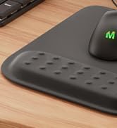 MROCO Ergonomic Mouse Pad with Memory Foam Wrist Rest, Comfortable Computer Mousepad for Laptop, ...