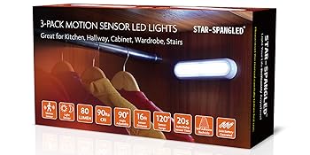 LED Motion Sensor Lights, Stick on Lights, Puck Lights, Closet Lights,Night Lights, STAR-SPANGLED