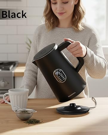 black electric kettle