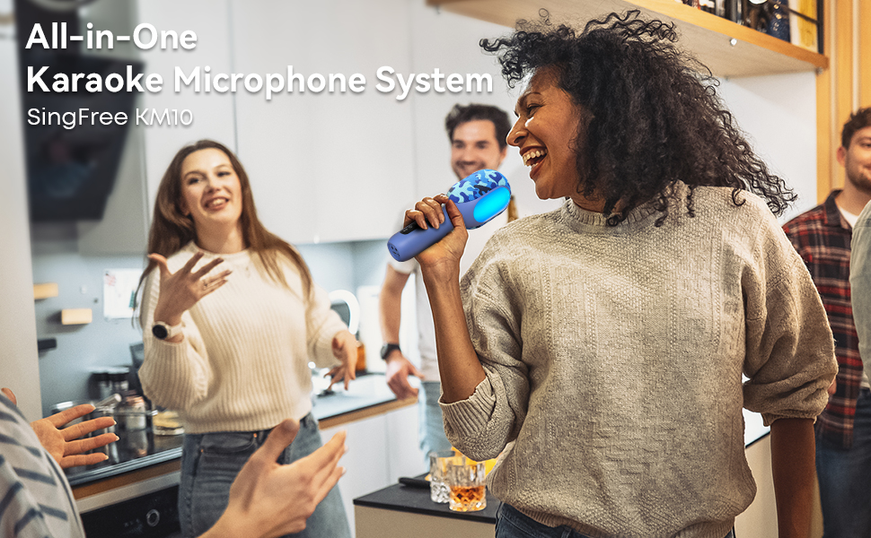 KM10 Pro Karaoke Microphone for kids and adults