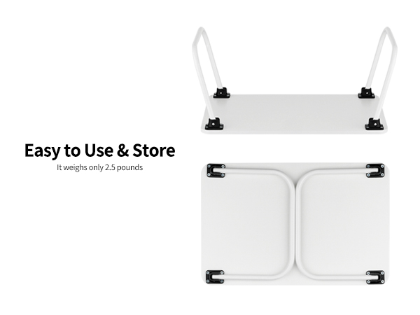 Ruxury Folding Lap Desk Laptop Stand Bed Desk Table Tray