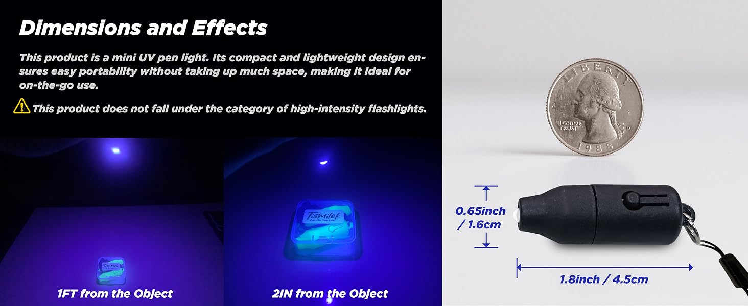 Mini UV LED Flashlight with Lanyard