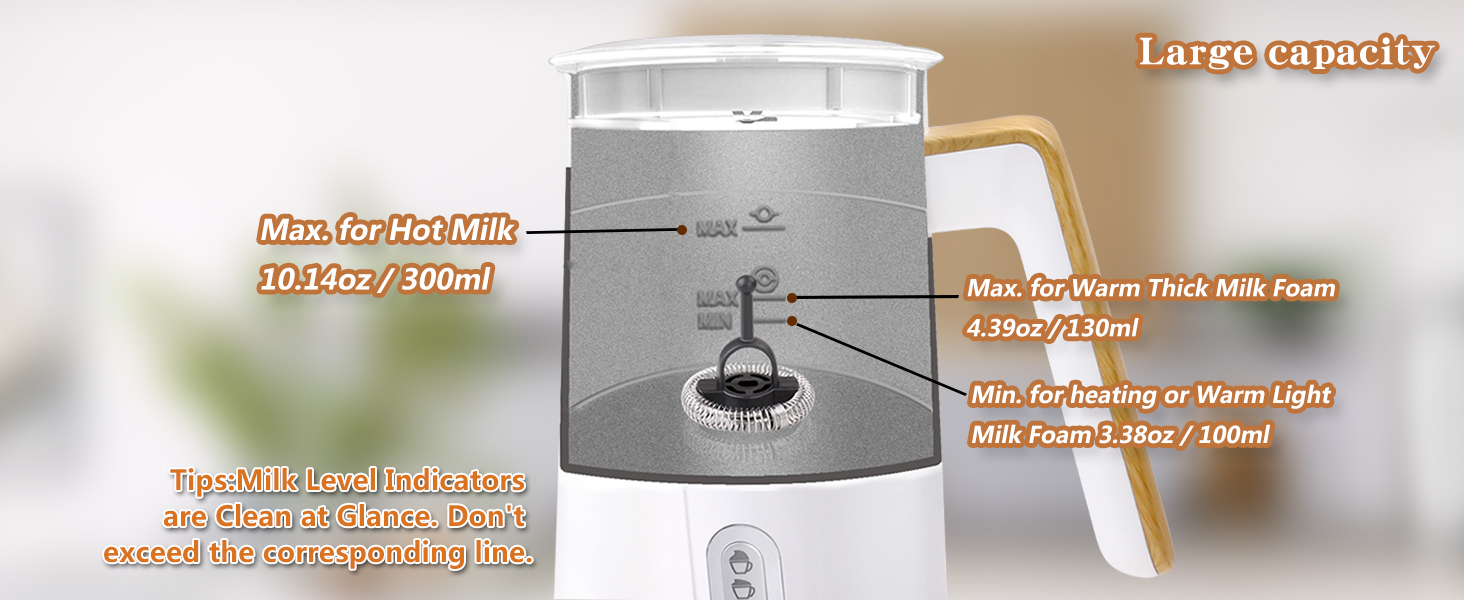 milk frother and steamer