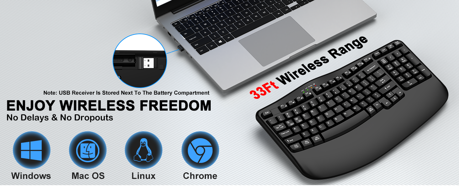 ergonomic keyboard wireless