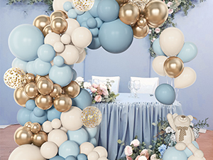  blue balloon arch