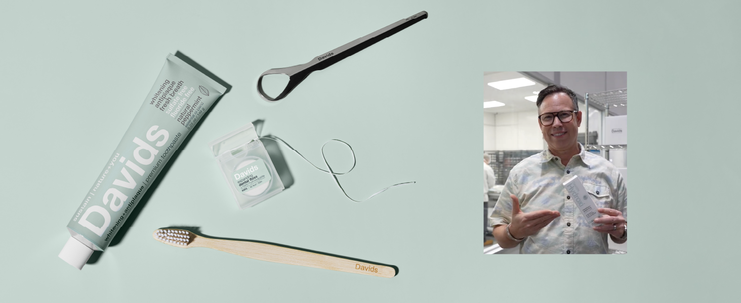 davids toothpaste spearmint toothpaste fluoride free dental essentials nanohydroxy apatite plack