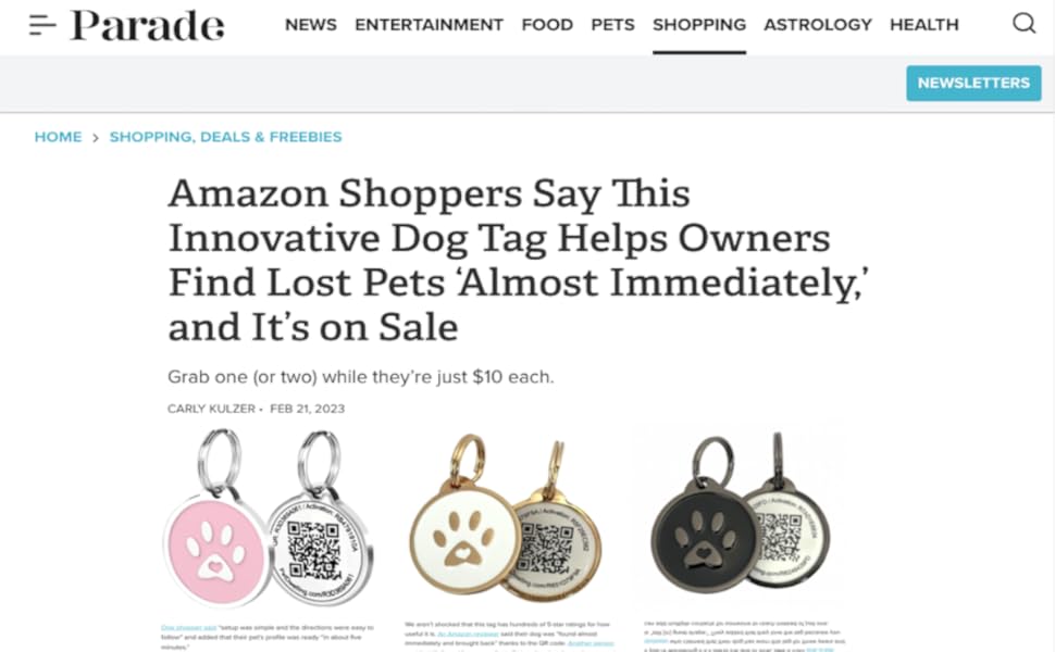 Shoppers Say This Innovative Dog Tag Helps Owners Find Lost Pets ‘Almost Immediately'!