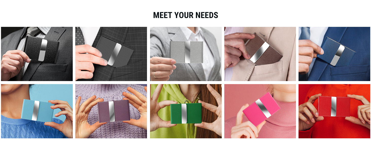 PU Leather Business Card Case
