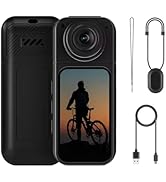 Mini Rotate Body Camera 2.7K 180° Lens Angle, Magnetic Thumb Camera HD Display, Portable Camcorde...