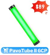 Nanlite PavoTube II 6CP LED Light Tube–RGB, Adjustable Color &amp; Brightness,High CRI 95+ for Profes...