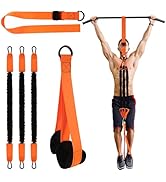 Pull Up Assistance Bands, 225 LBS Heavy Duty Resistance Bands with Feet Rest, Height Adjustable E...