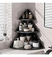 TRQWRO 3-Tier Bathroom Organizer,90° Right Angle Bathroom Counter Organizer,Corner Shelf,Vanity O...