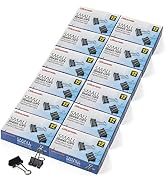 Officemate Small Binder Clips, Black, 12 Boxes of 1 Dozen Each (144 Total) (99020)