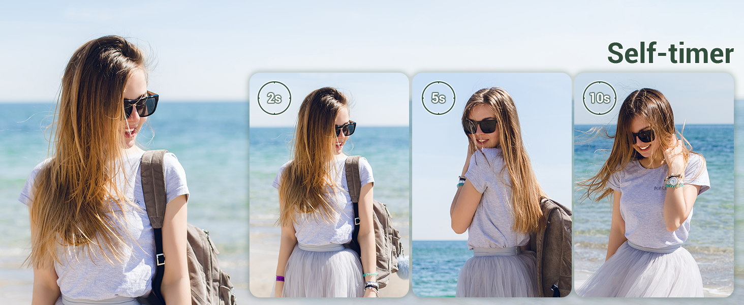 self-timer 2s 5s 10s