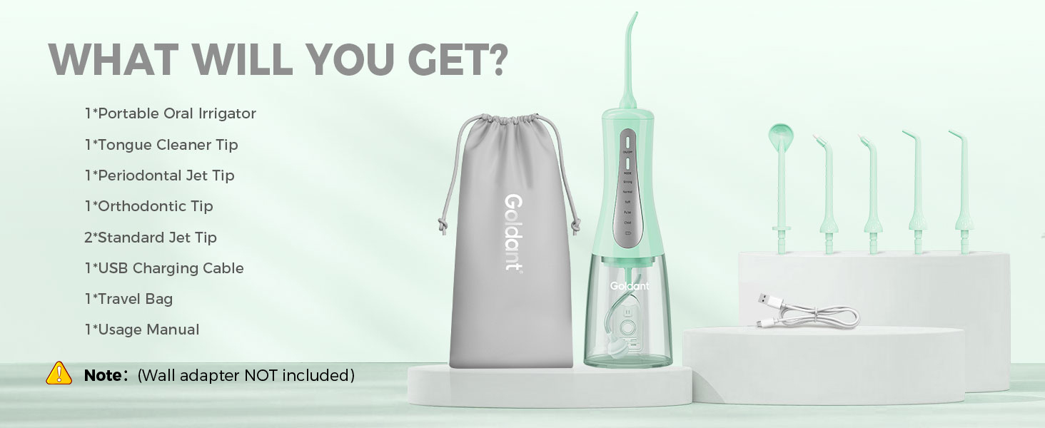 Green water flosser